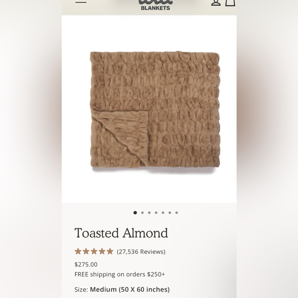 The Lola Blanket in Toasted Almond